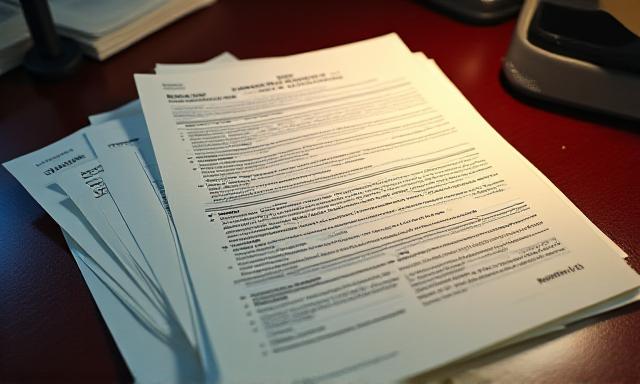 A messy stack of generic paperwork with a red 'Warning' stamp